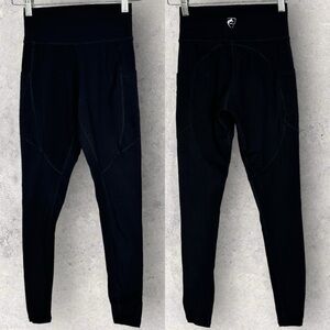 Alphalete Black High Rise Compression Leggings Size XS Pockets Activewear‎ Pants